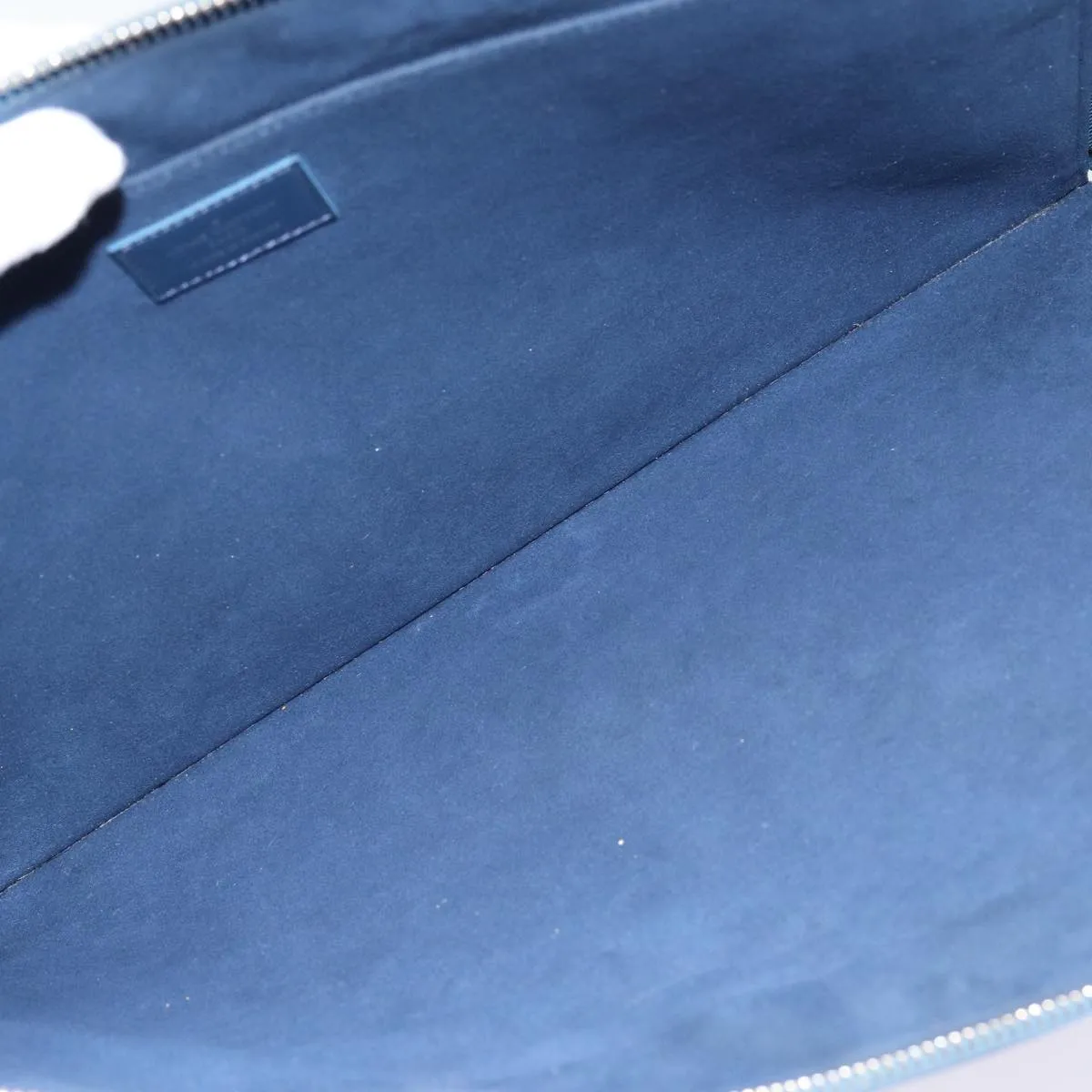 Trendy Inspired Louis Vuitton Epi Pochette Jules Gm Clutch Bag Blue M64154 Lv Auth 87939