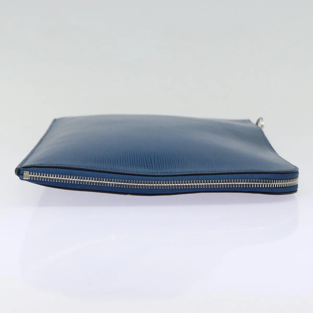 Trendy Inspired Louis Vuitton Epi Pochette Jules Gm Clutch Bag Blue M64154 Lv Auth 87939