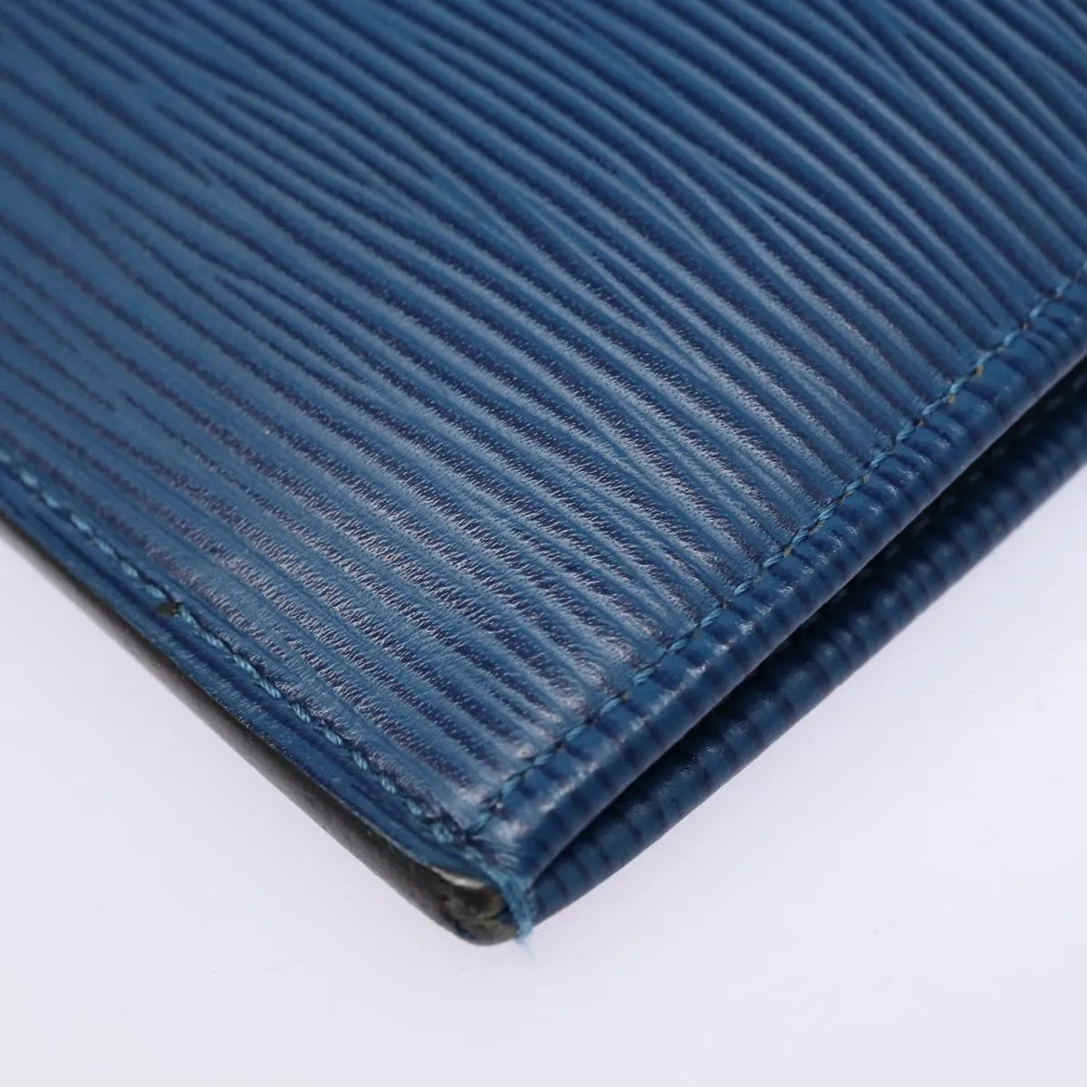 Trendy Inspired Louis Vuitton Epi Pochette Jules Gm Clutch Bag Blue M64154 Lv Auth 87939