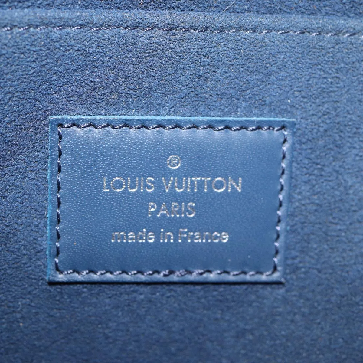 Trendy Inspired Louis Vuitton Epi Pochette Jules Gm Clutch Bag Blue M64154 Lv Auth 87939