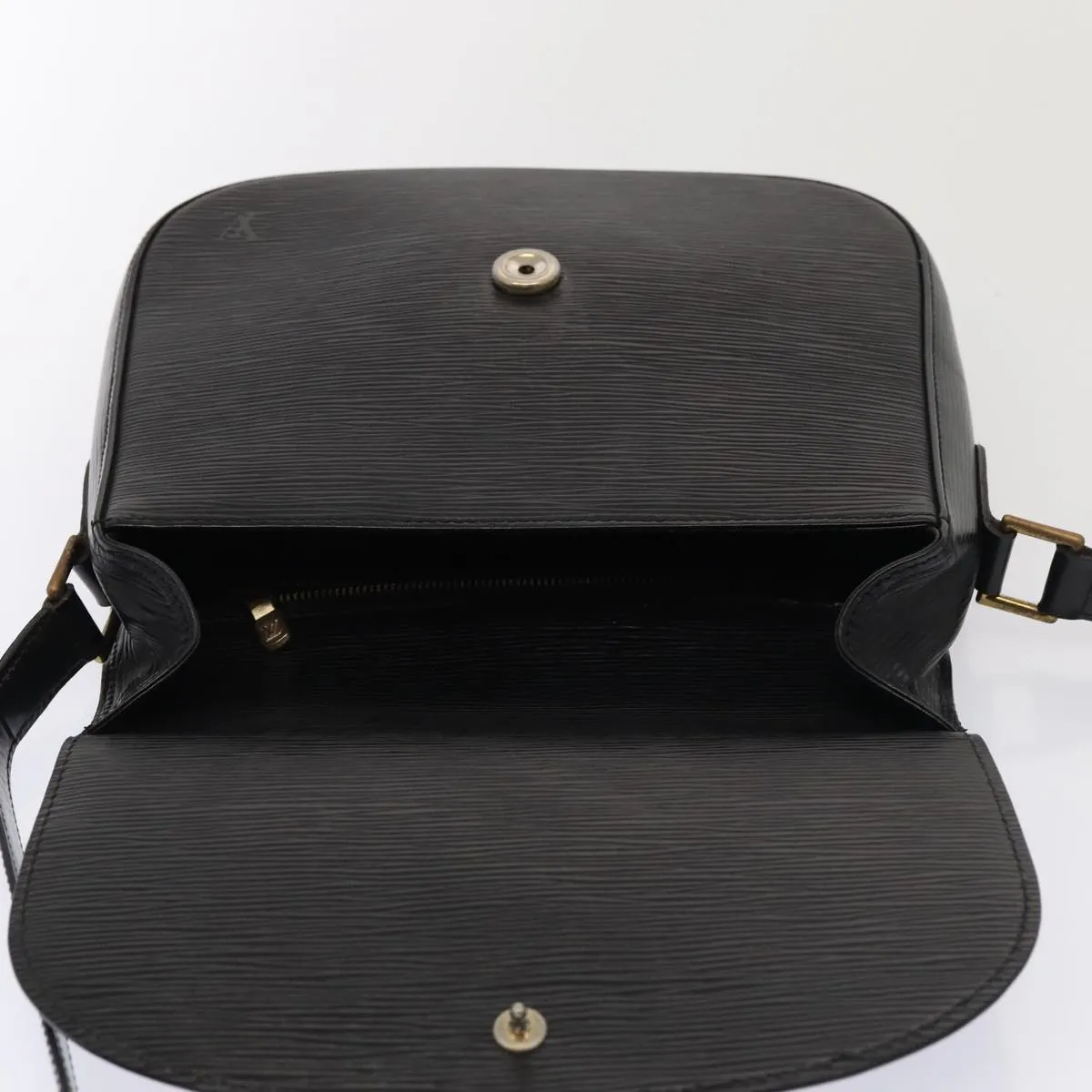 Trendy Inspired Louis Vuitton Epi Saint Cloud Gm Shoulder Bag Black Noir M52192 Lv Auth Yk14369