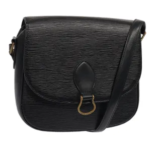 Trendy Inspired Louis Vuitton Epi Saint Cloud Gm Shoulder Bag Black Noir M52192 Lv Auth Yk14369