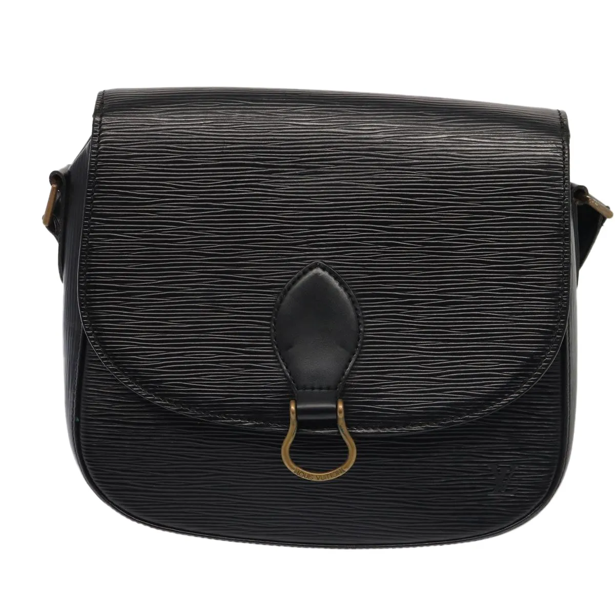 Trendy Inspired Louis Vuitton Epi Saint Cloud Gm Shoulder Bag Black Noir M52192 Lv Auth Yk14369