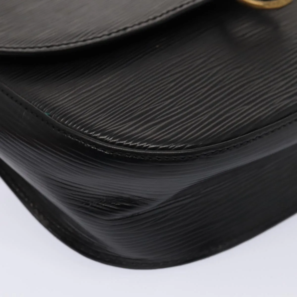 Trendy Inspired Louis Vuitton Epi Saint Cloud Gm Shoulder Bag Black Noir M52192 Lv Auth Yk14369