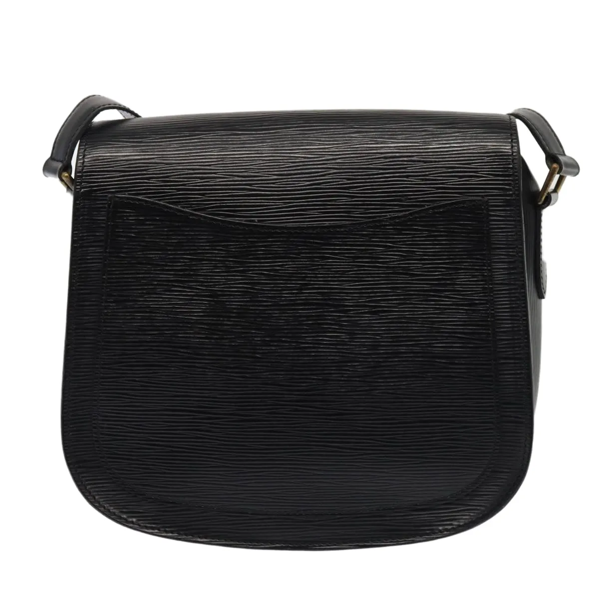 Trendy Inspired Louis Vuitton Epi Saint Cloud Gm Shoulder Bag Black Noir M52192 Lv Auth Yk14369