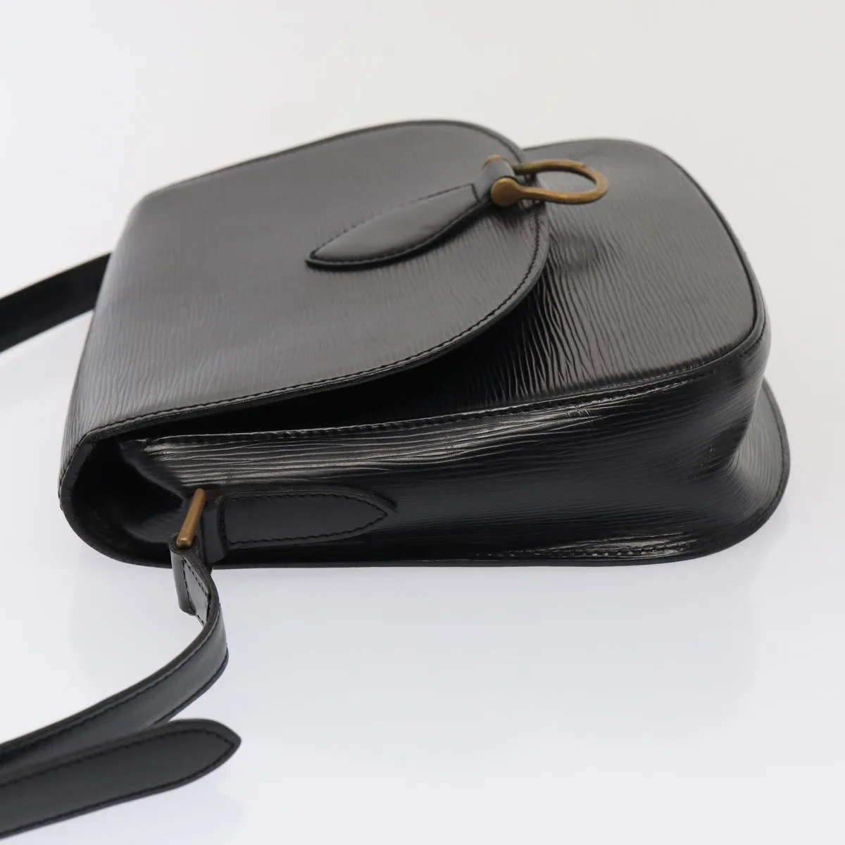 Trendy Inspired Louis Vuitton Epi Saint Cloud Gm Shoulder Bag Black Noir M52192 Lv Auth Yk14369