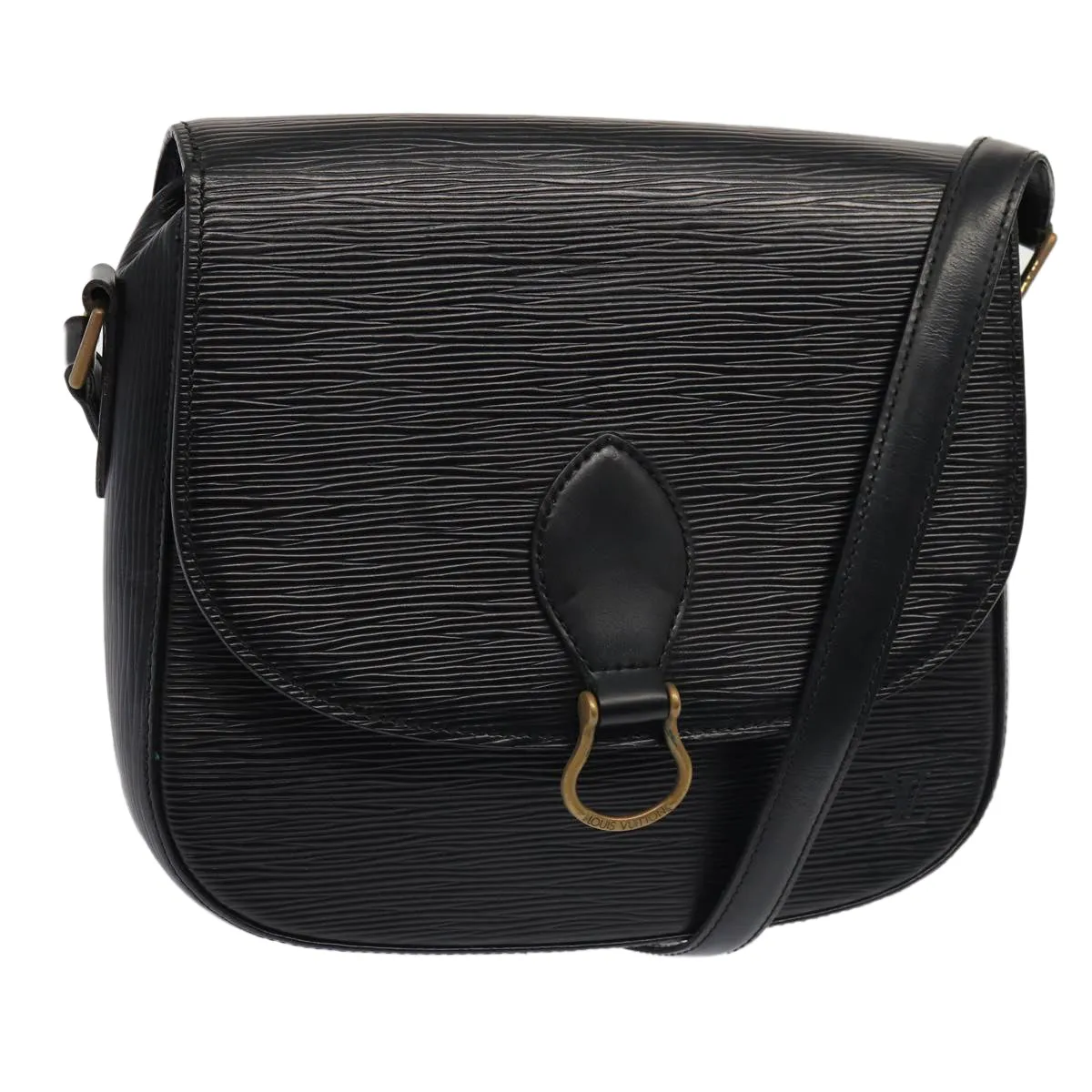 Trendy Inspired Louis Vuitton Epi Saint Cloud Gm Shoulder Bag Black Noir M52192 Lv Auth Yk14369