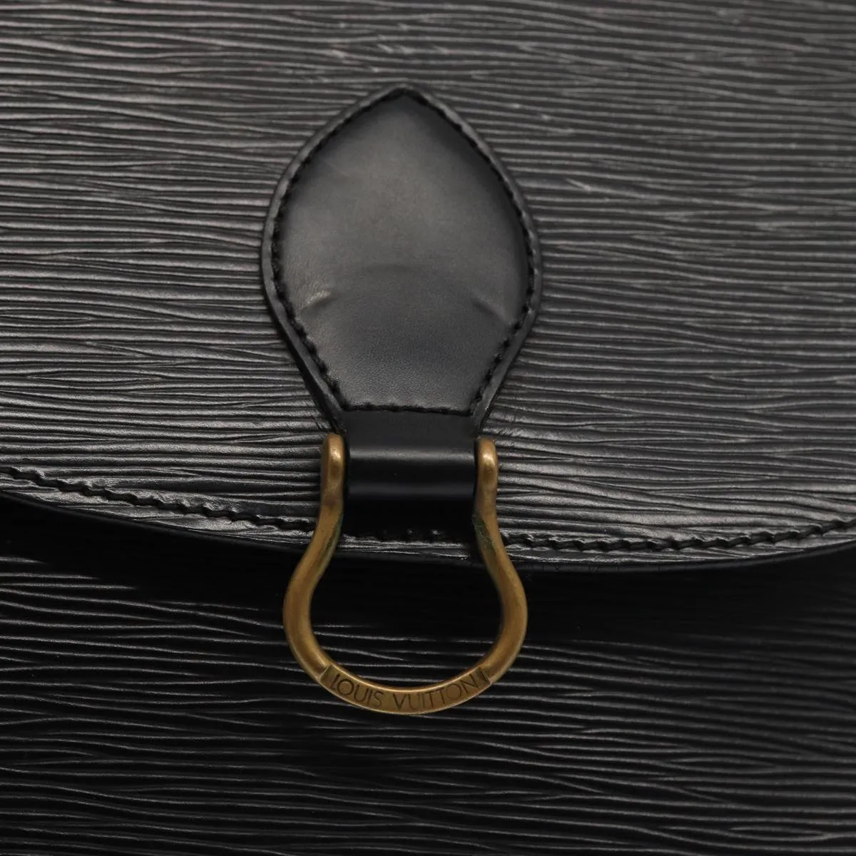 Trendy Inspired Louis Vuitton Epi Saint Cloud Gm Shoulder Bag Black Noir M52192 Lv Auth Yk14369