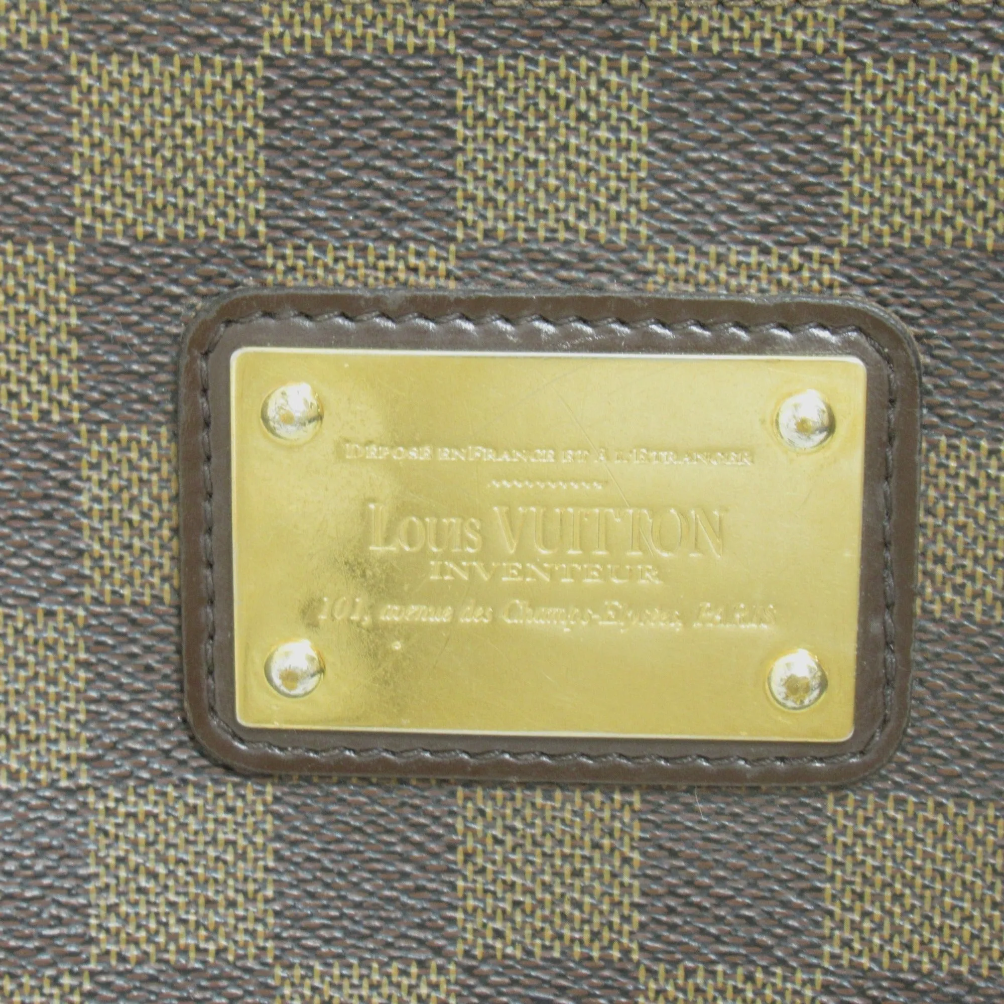 Trendy Inspired Louis Vuitton Eva Brown Ebene Damier Pvc Coated Canvas N55213