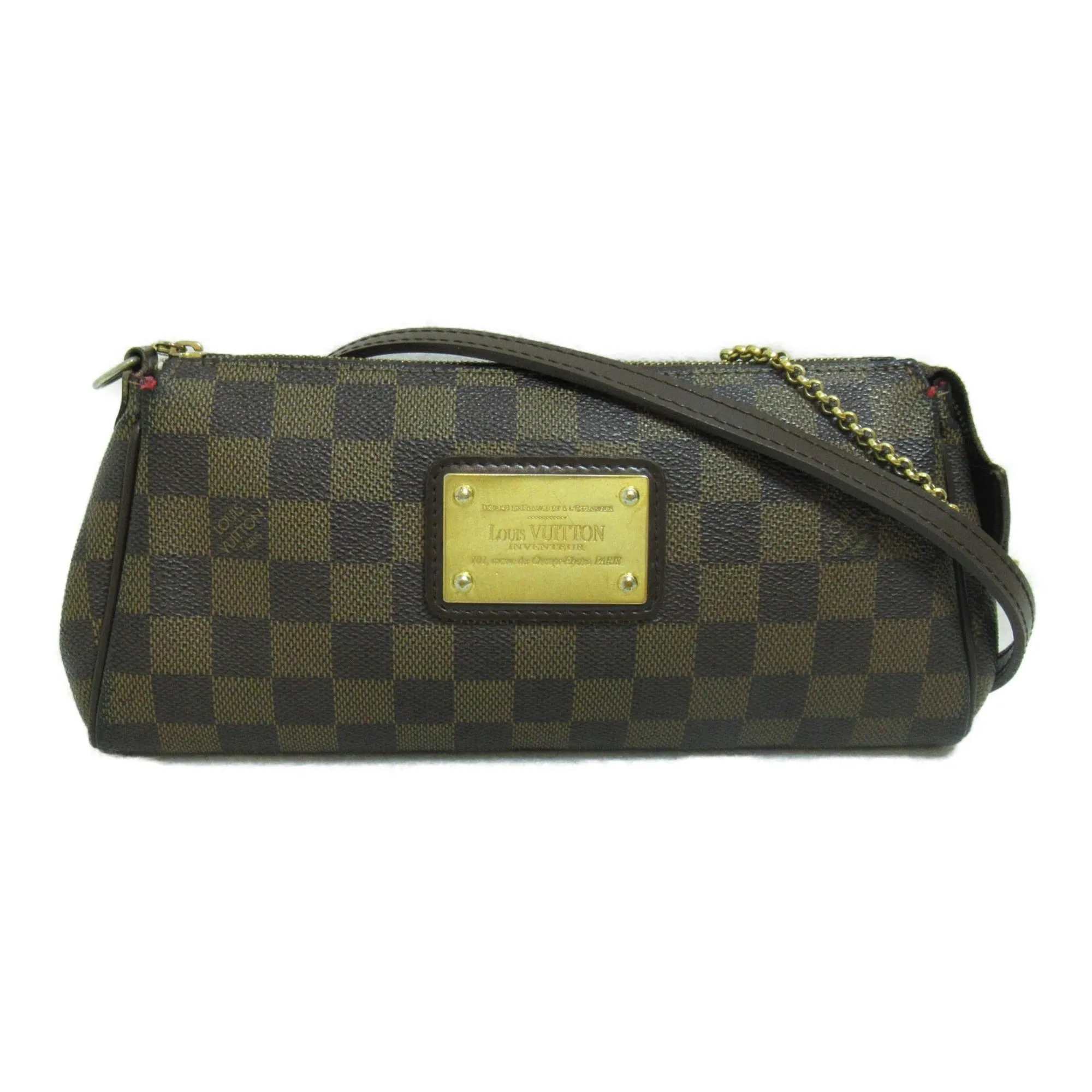 Trendy Inspired Louis Vuitton Eva Brown Ebene Damier Pvc Coated Canvas N55213