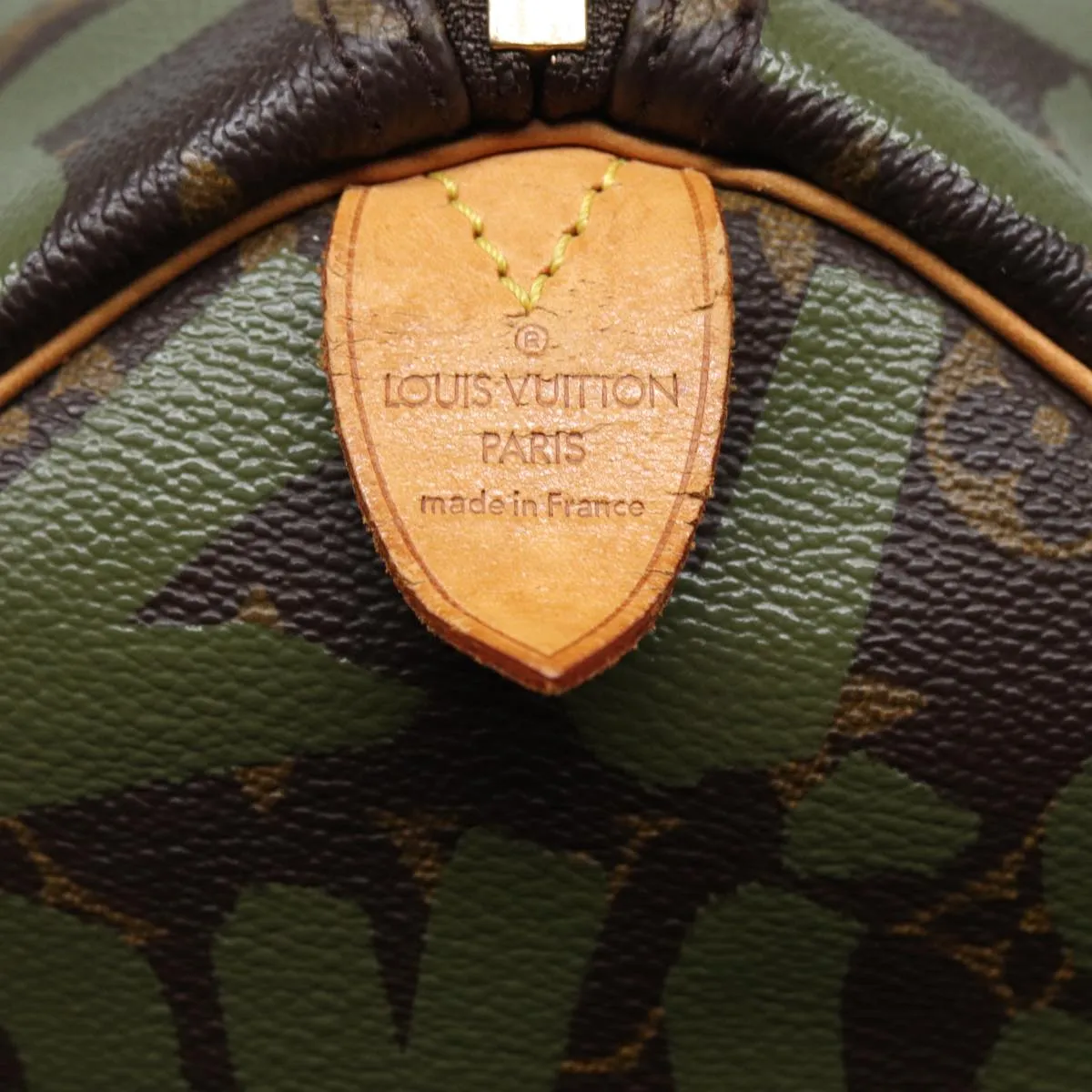 Trendy Inspired Louis Vuitton Monogram Graffiti Keepall 50 Boston Bag Khaki M92196 Auth 85405