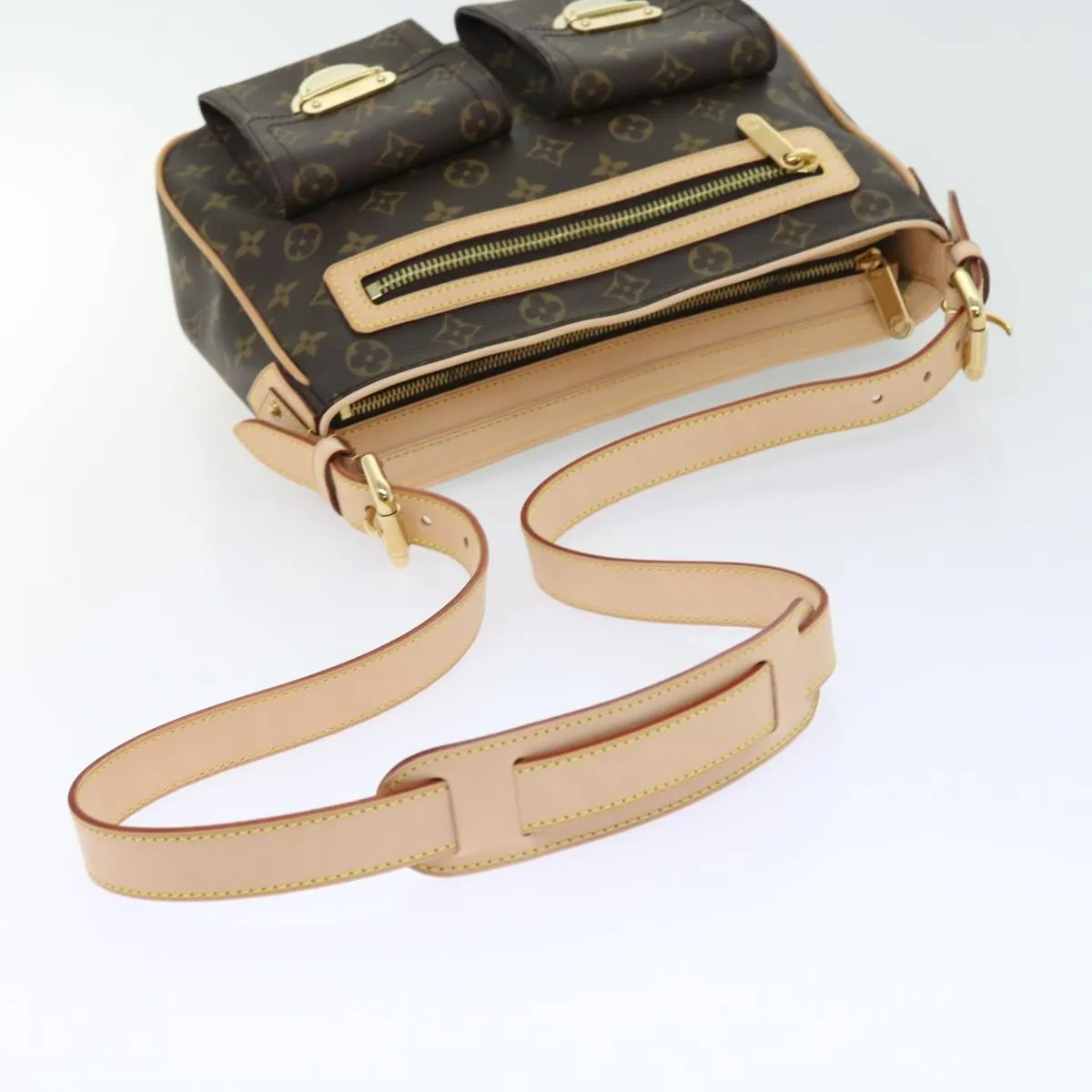 Trendy Inspired Louis Vuitton Monogram Hudson Gm Shoulder Bag M40045 Lv Auth Am5045a