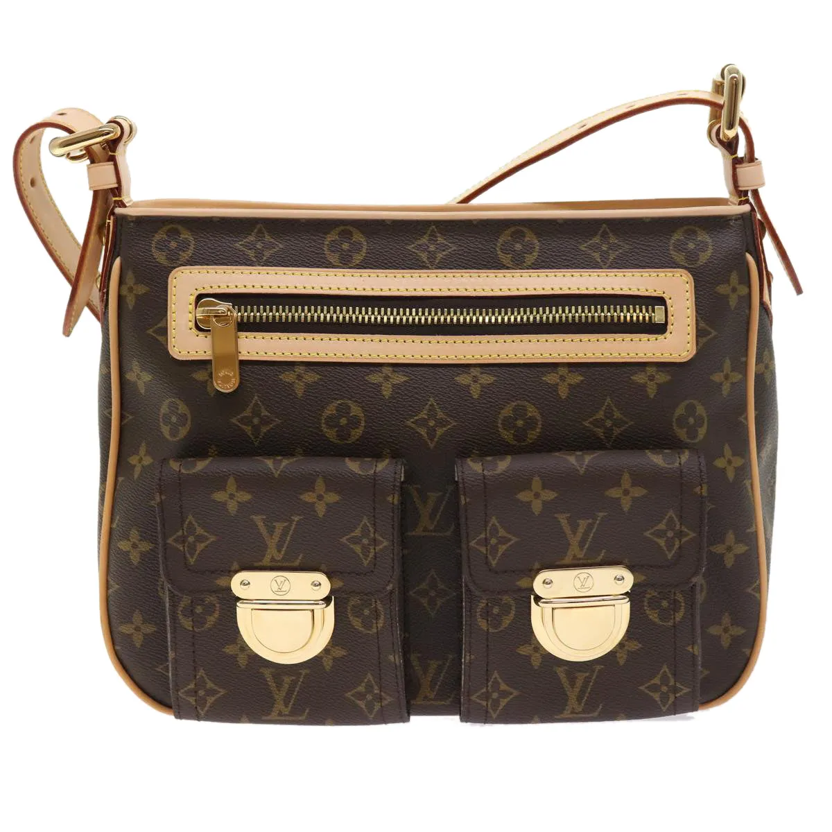 Trendy Inspired Louis Vuitton Monogram Hudson Gm Shoulder Bag M40045 Lv Auth Am5045a