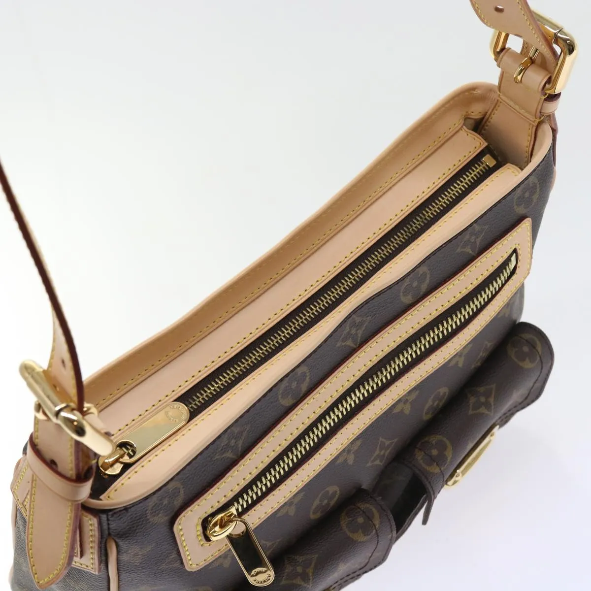 Trendy Inspired Louis Vuitton Monogram Hudson Gm Shoulder Bag M40045 Lv Auth Am5045a