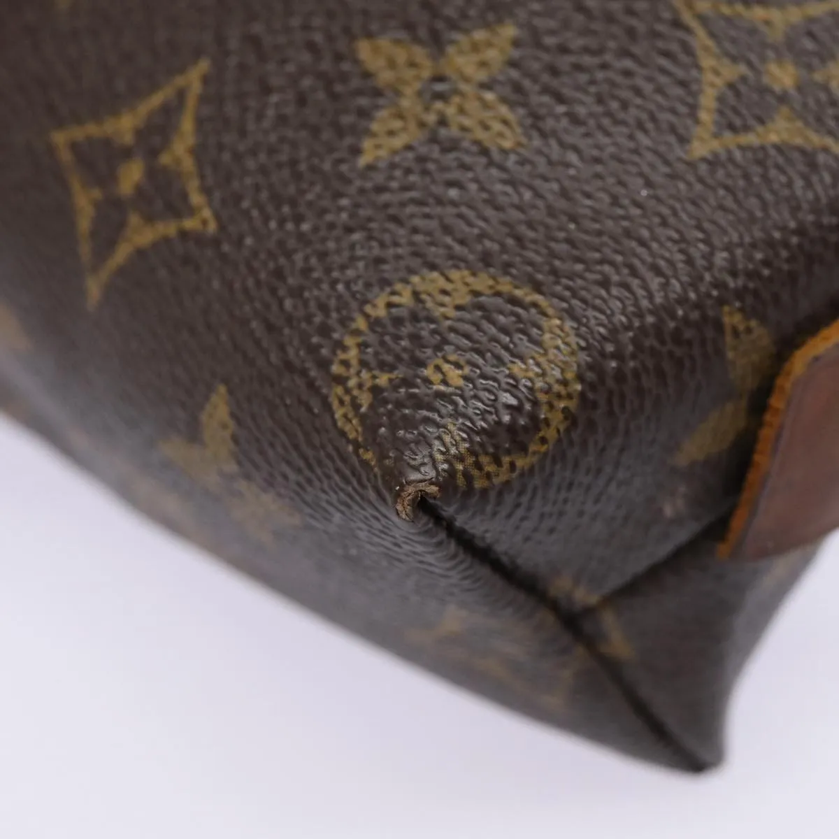 Trendy Inspired Louis Vuitton Monogram Pochette Cosmetic Pm Cosmetic Pouch M47515 Lv Auth 85663