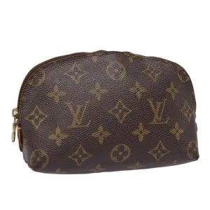 Trendy Inspired Louis Vuitton Monogram Pochette Cosmetic Pm Cosmetic Pouch M47515 Lv Auth 85663