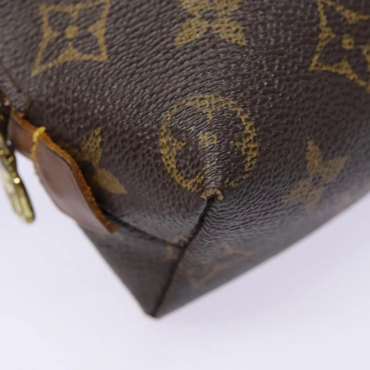 Trendy Inspired Louis Vuitton Monogram Pochette Cosmetic Pm Cosmetic Pouch M47515 Lv Auth 85663