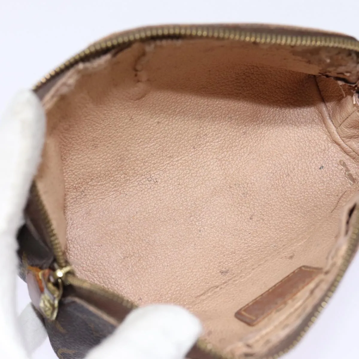 Trendy Inspired Louis Vuitton Monogram Pochette Cosmetic Pm Cosmetic Pouch M47515 Lv Auth 85663