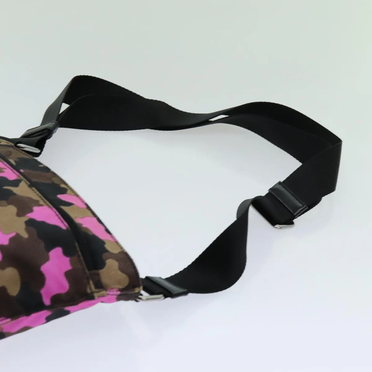 Trendy Inspired Prada Camouflage Shoulder Bag Nylon Pink Va0886 Auth Yk11624