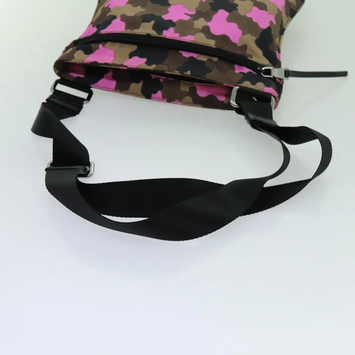 Trendy Inspired Prada Camouflage Shoulder Bag Nylon Pink Va0886 Auth Yk11624
