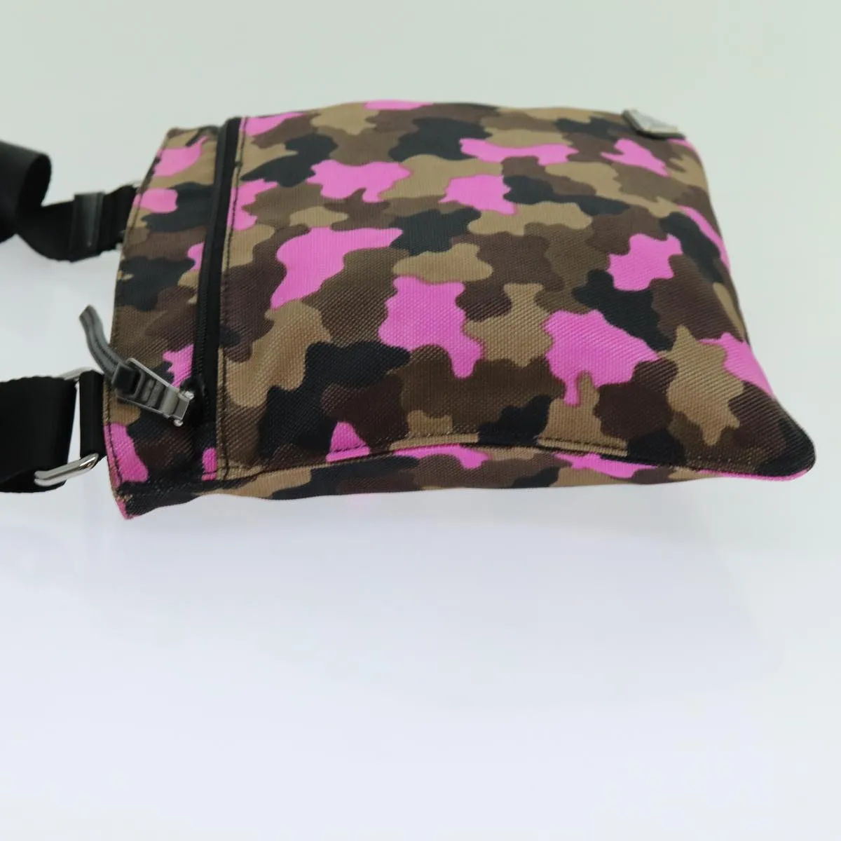 Trendy Inspired Prada Camouflage Shoulder Bag Nylon Pink Va0886 Auth Yk11624