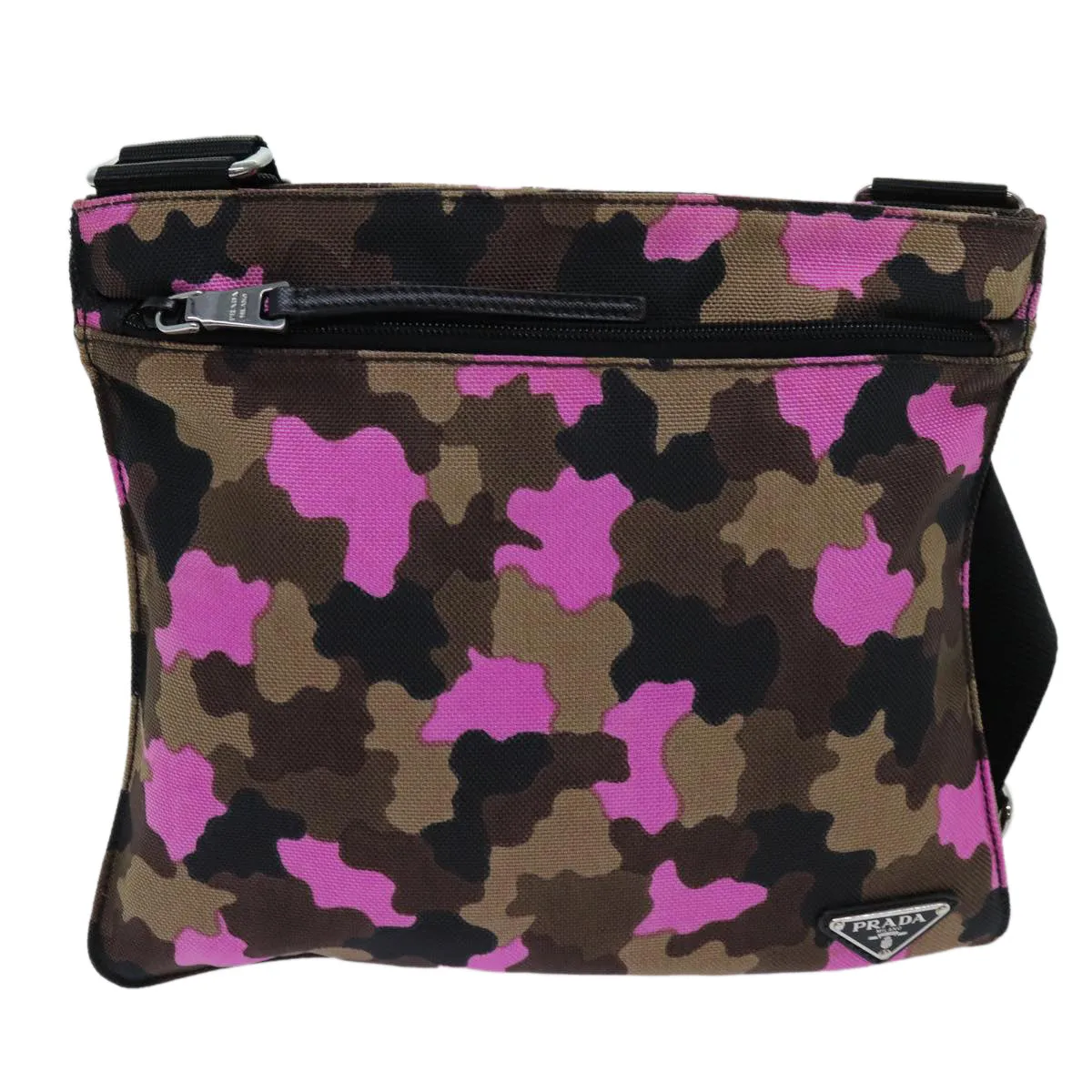 Trendy Inspired Prada Camouflage Shoulder Bag Nylon Pink Va0886 Auth Yk11624