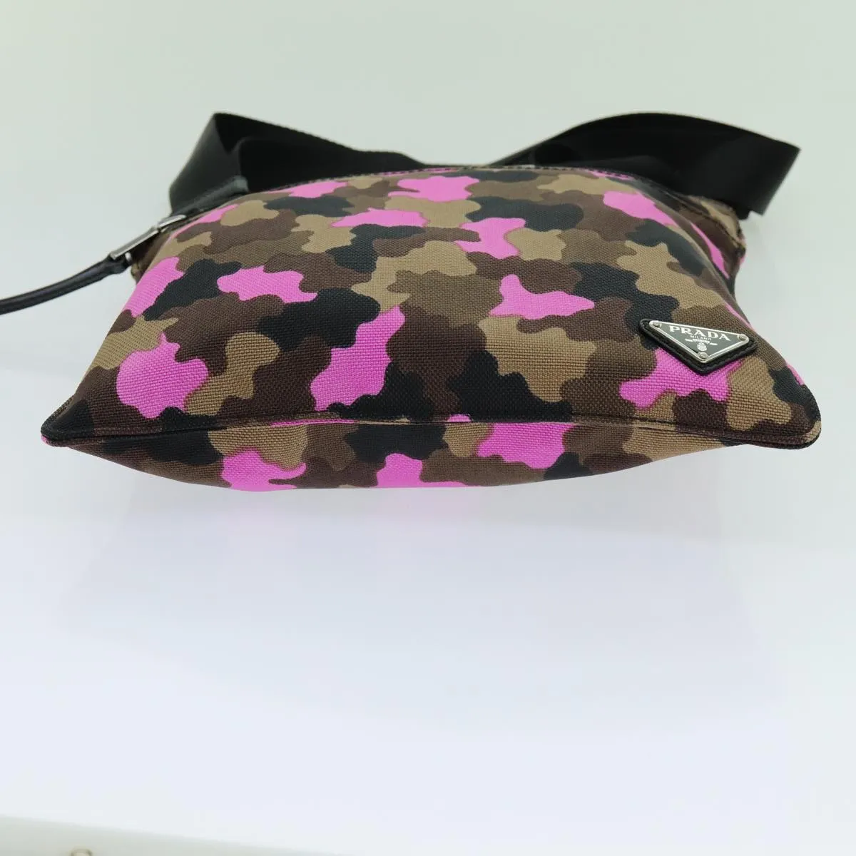 Trendy Inspired Prada Camouflage Shoulder Bag Nylon Pink Va0886 Auth Yk11624