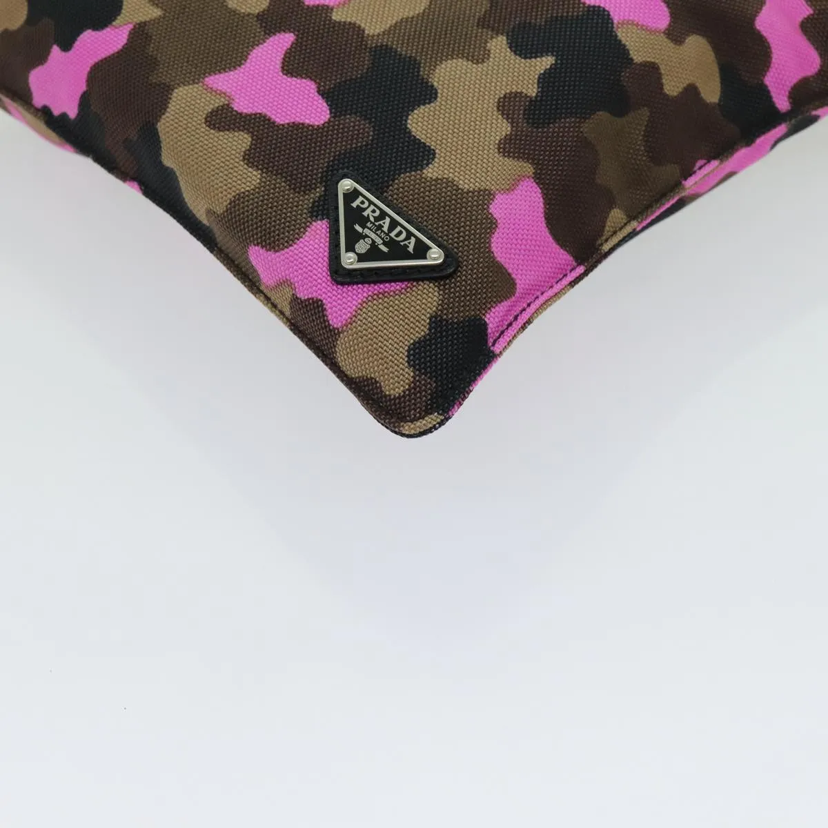 Trendy Inspired Prada Camouflage Shoulder Bag Nylon Pink Va0886 Auth Yk11624