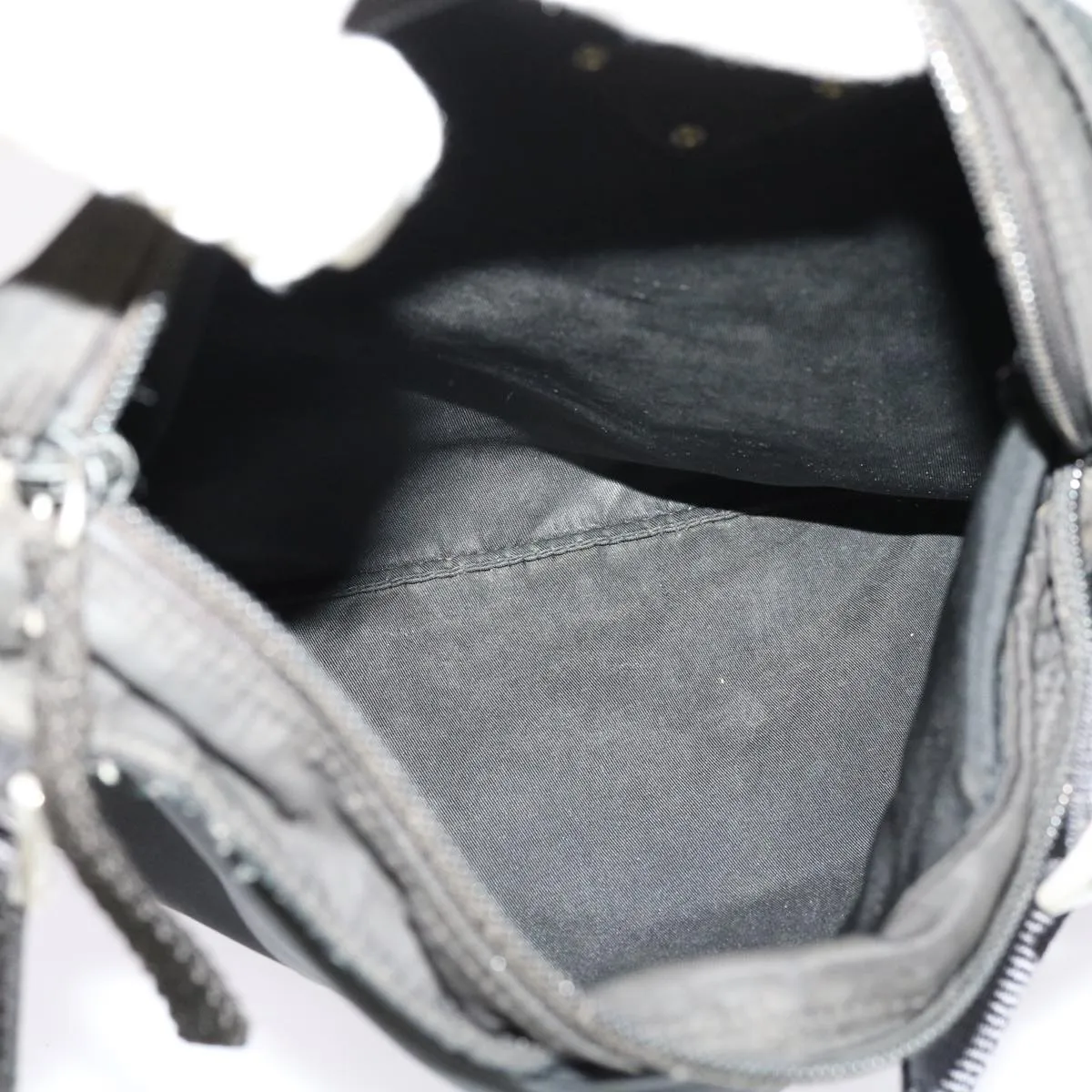 Trendy Inspired Prada Shoulder Bag Nylon Black Auth 69689