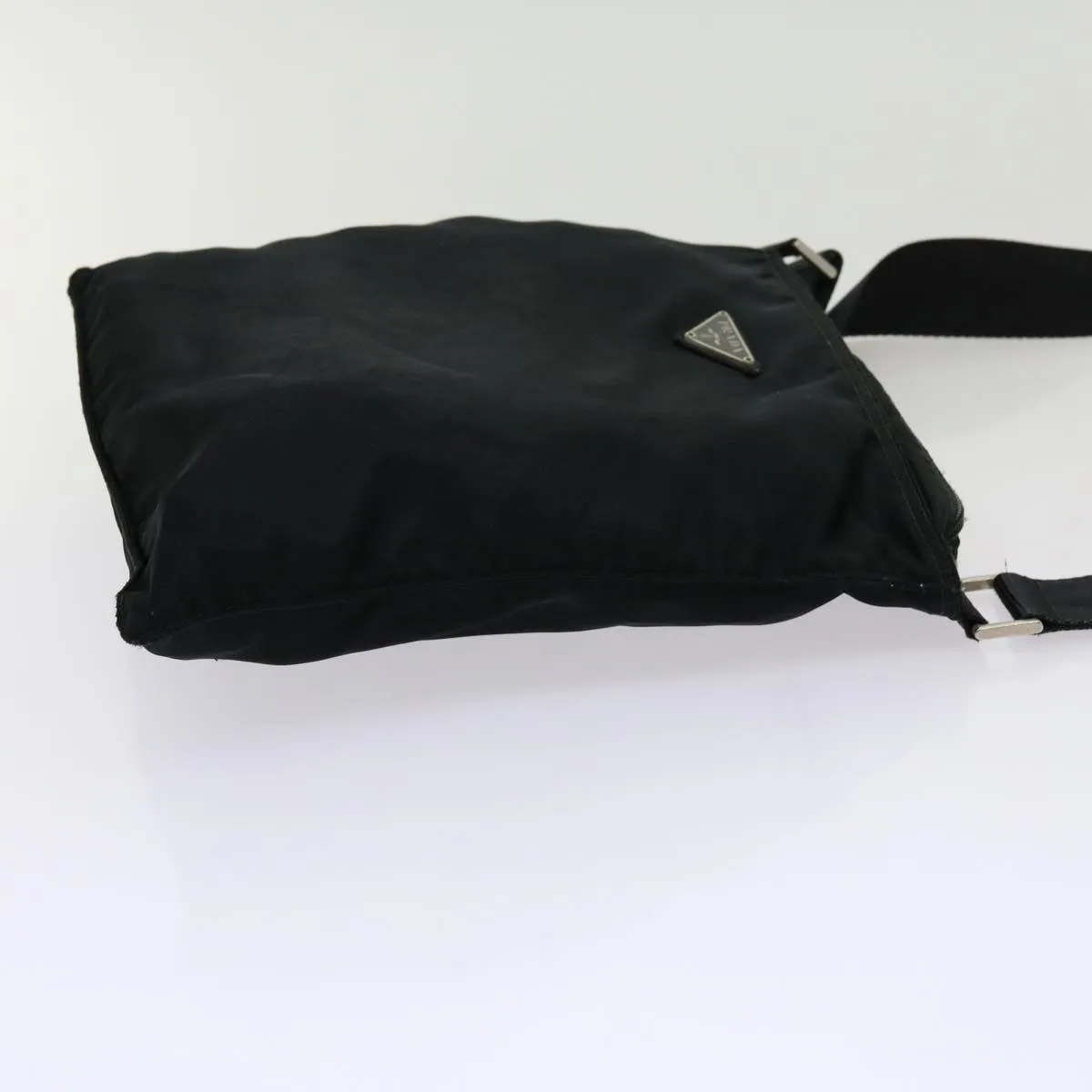 Trendy Inspired Prada Shoulder Bag Nylon Black Auth 69689