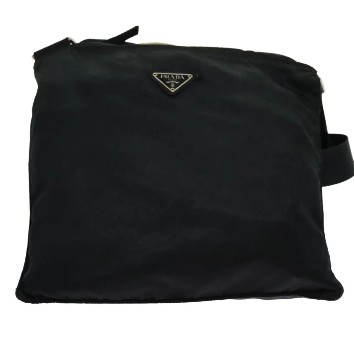 Trendy Inspired Prada Shoulder Bag Nylon Black Auth 69689