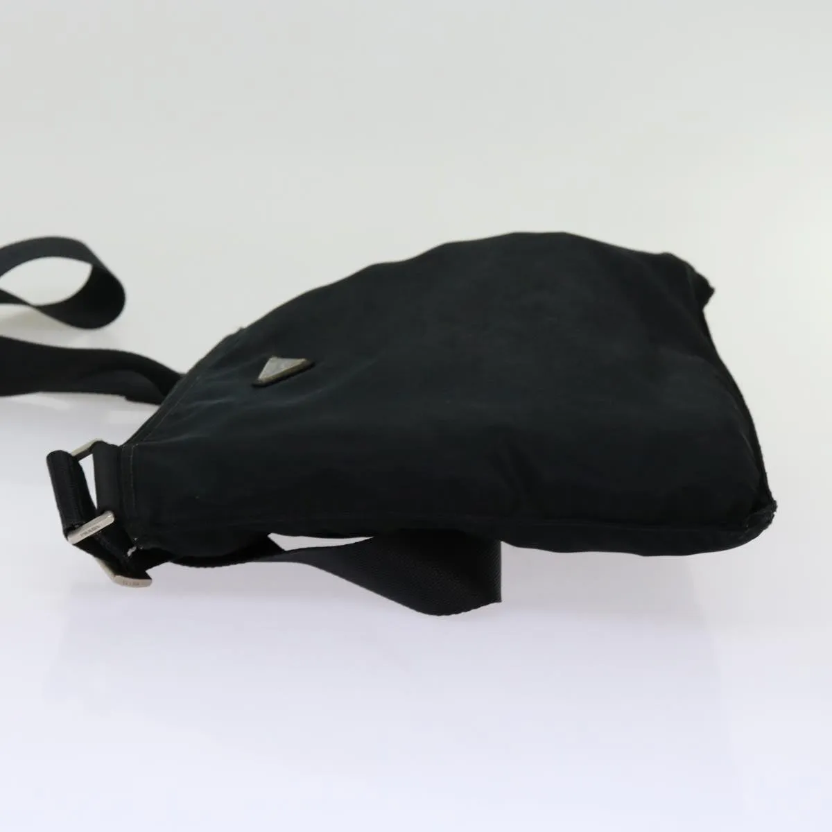 Trendy Inspired Prada Shoulder Bag Nylon Black Auth 69689