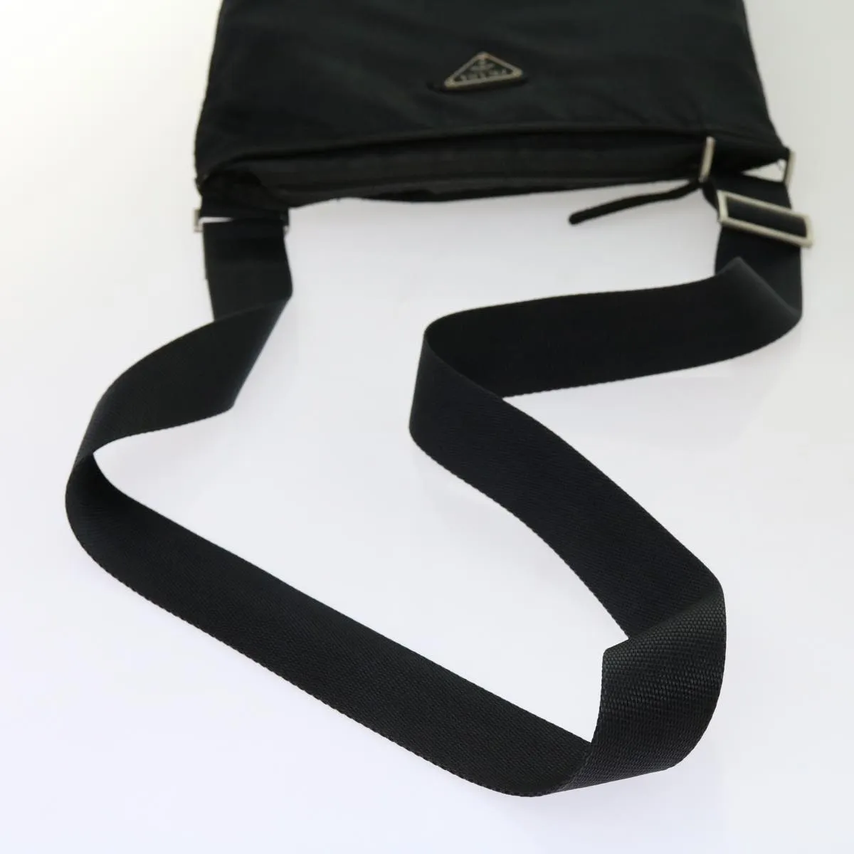 Trendy Inspired Prada Shoulder Bag Nylon Black Auth 69689
