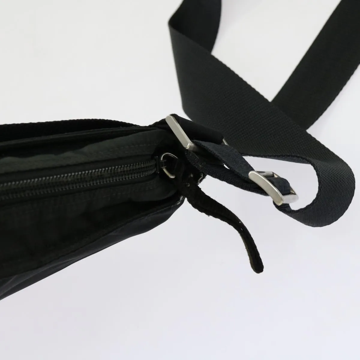 Trendy Inspired Prada Shoulder Bag Nylon Black Auth 69689