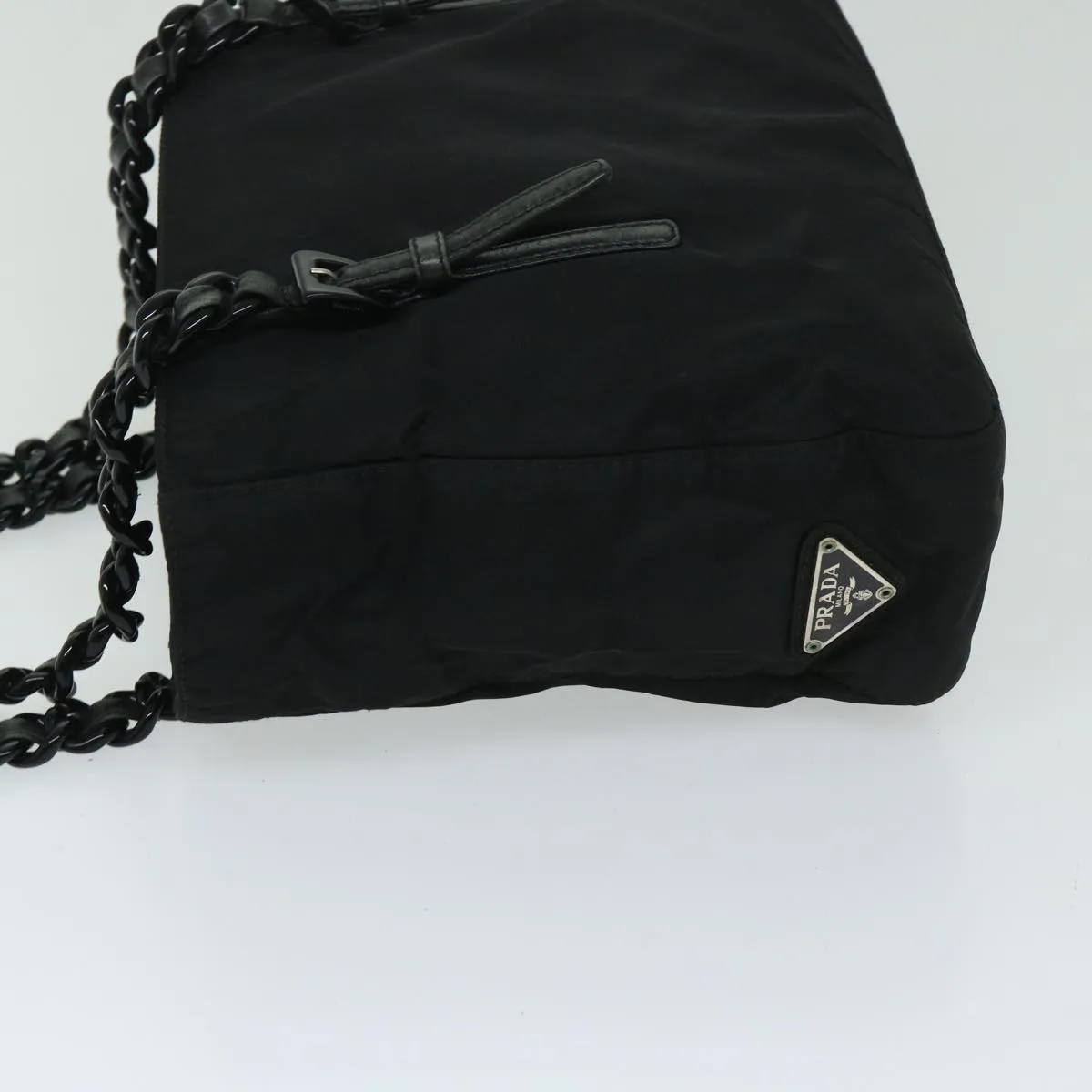 Trendy Inspired Prada Shoulder Bag Nylon Black Auth Bs11267
