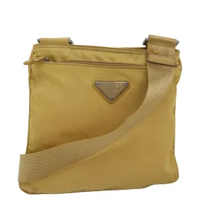 Trendy Inspired Prada Shoulder Bag Nylon Yellow Auth Ep4392