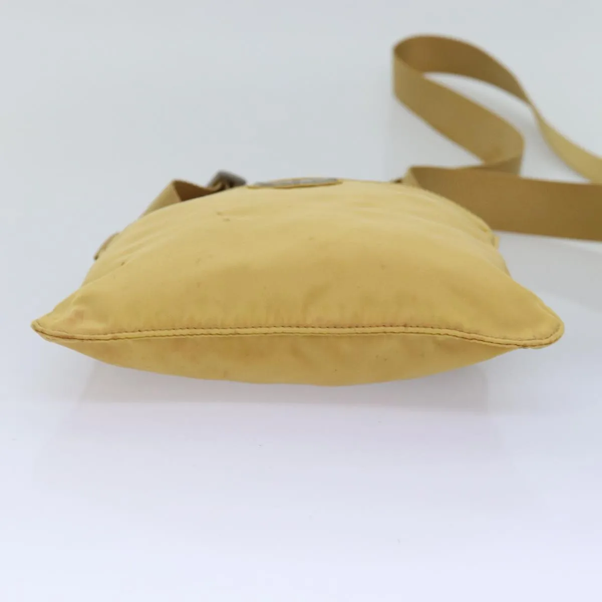 Trendy Inspired Prada Shoulder Bag Nylon Yellow Auth Ep4392