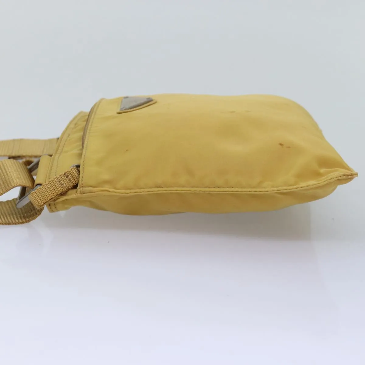 Trendy Inspired Prada Shoulder Bag Nylon Yellow Auth Ep4392
