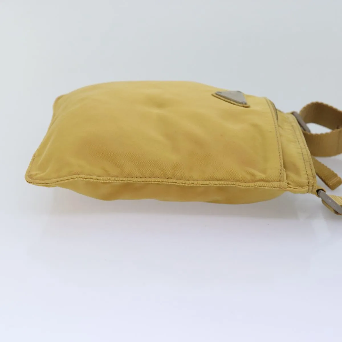 Trendy Inspired Prada Shoulder Bag Nylon Yellow Auth Ep4392