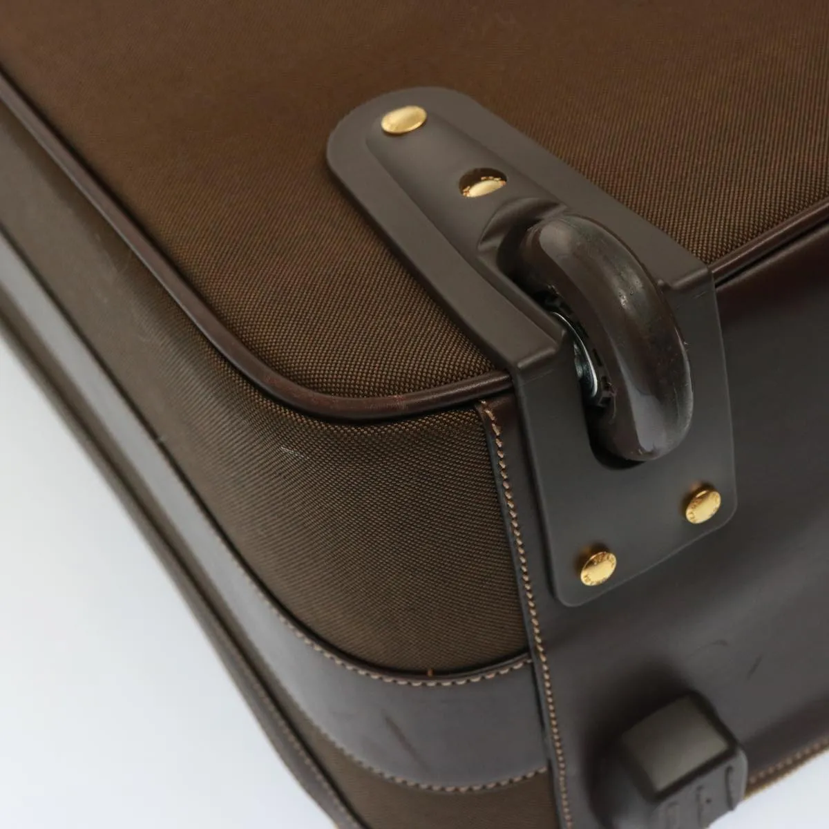 Trendy Inspired Prada Suitcase Canvas Brown Auth Mr228