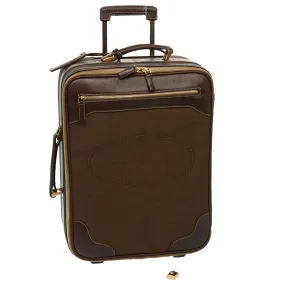 Trendy Inspired Prada Suitcase Canvas Brown Auth Mr228