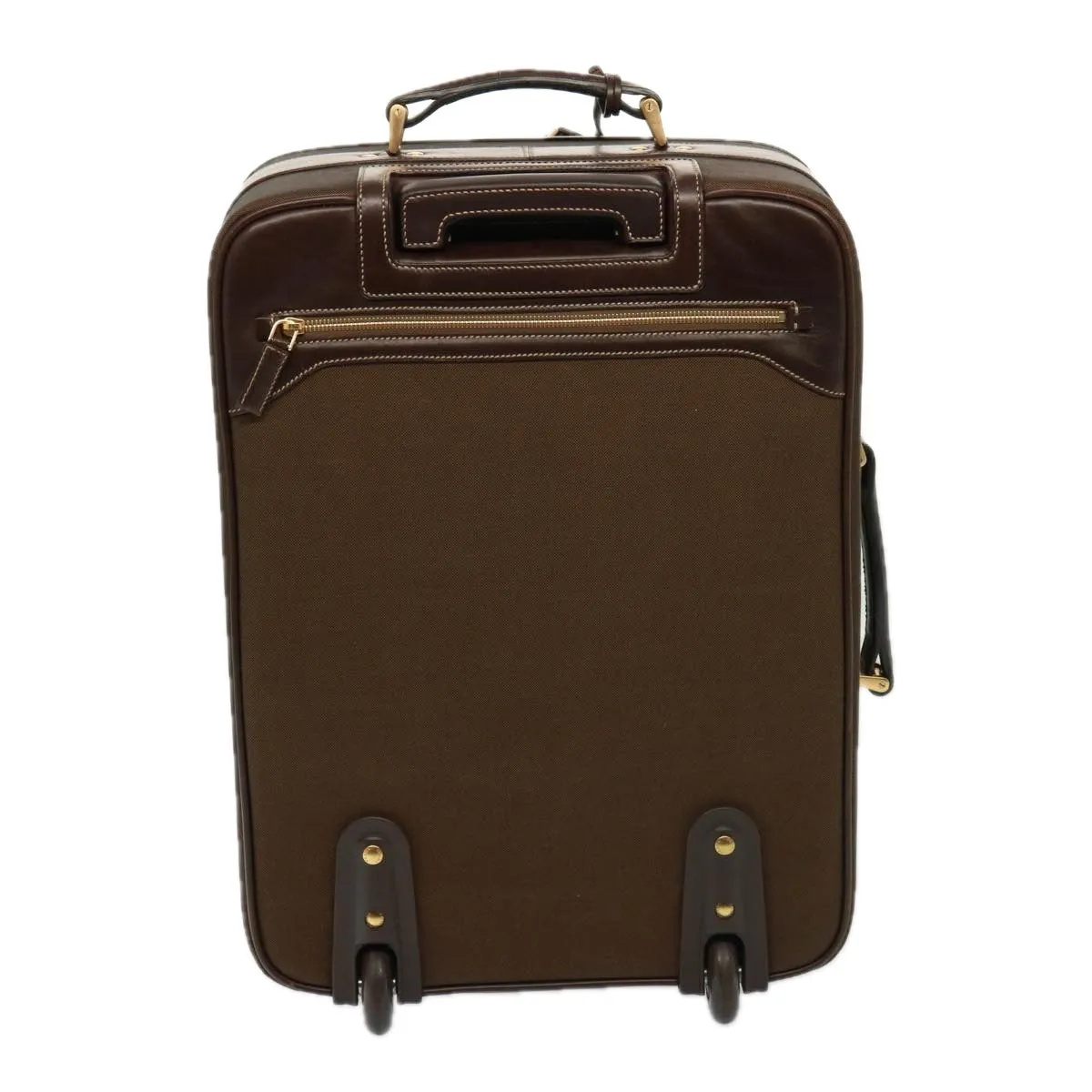Trendy Inspired Prada Suitcase Canvas Brown Auth Mr228
