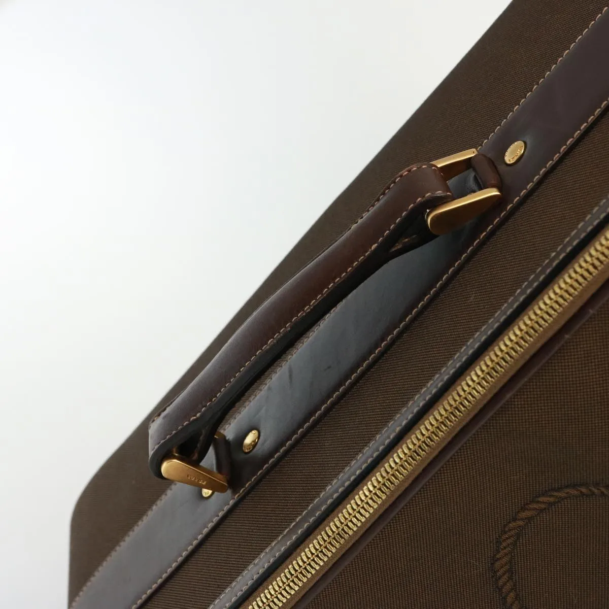 Trendy Inspired Prada Suitcase Canvas Brown Auth Mr228