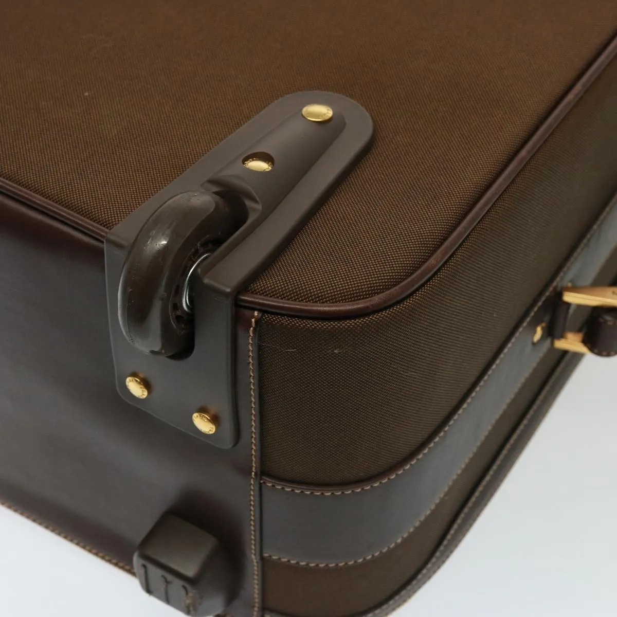 Trendy Inspired Prada Suitcase Canvas Brown Auth Mr228