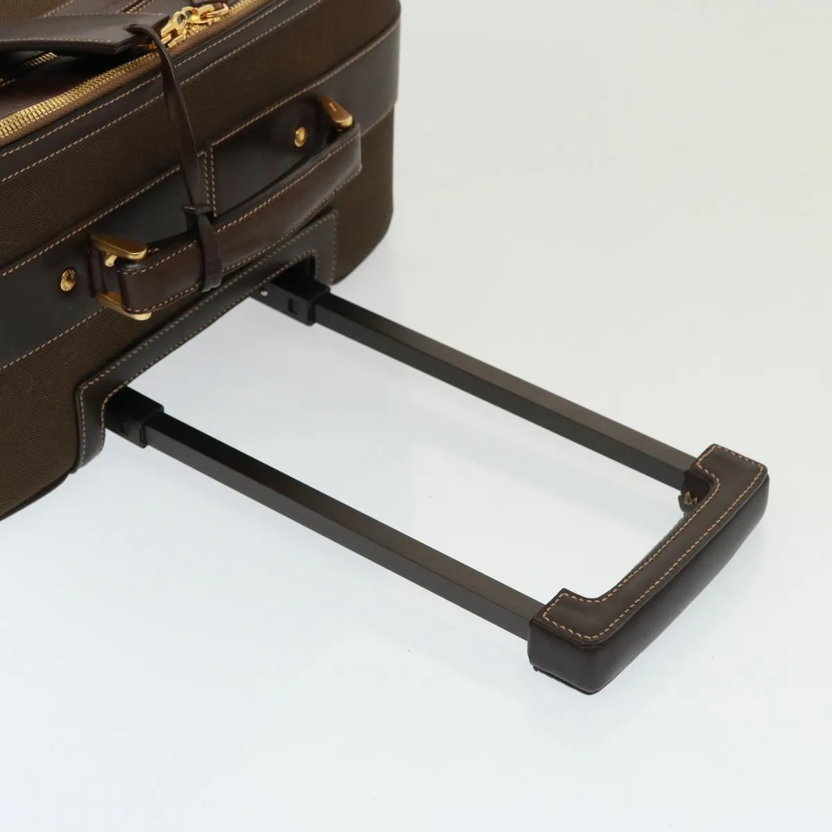 Trendy Inspired Prada Suitcase Canvas Brown Auth Mr228