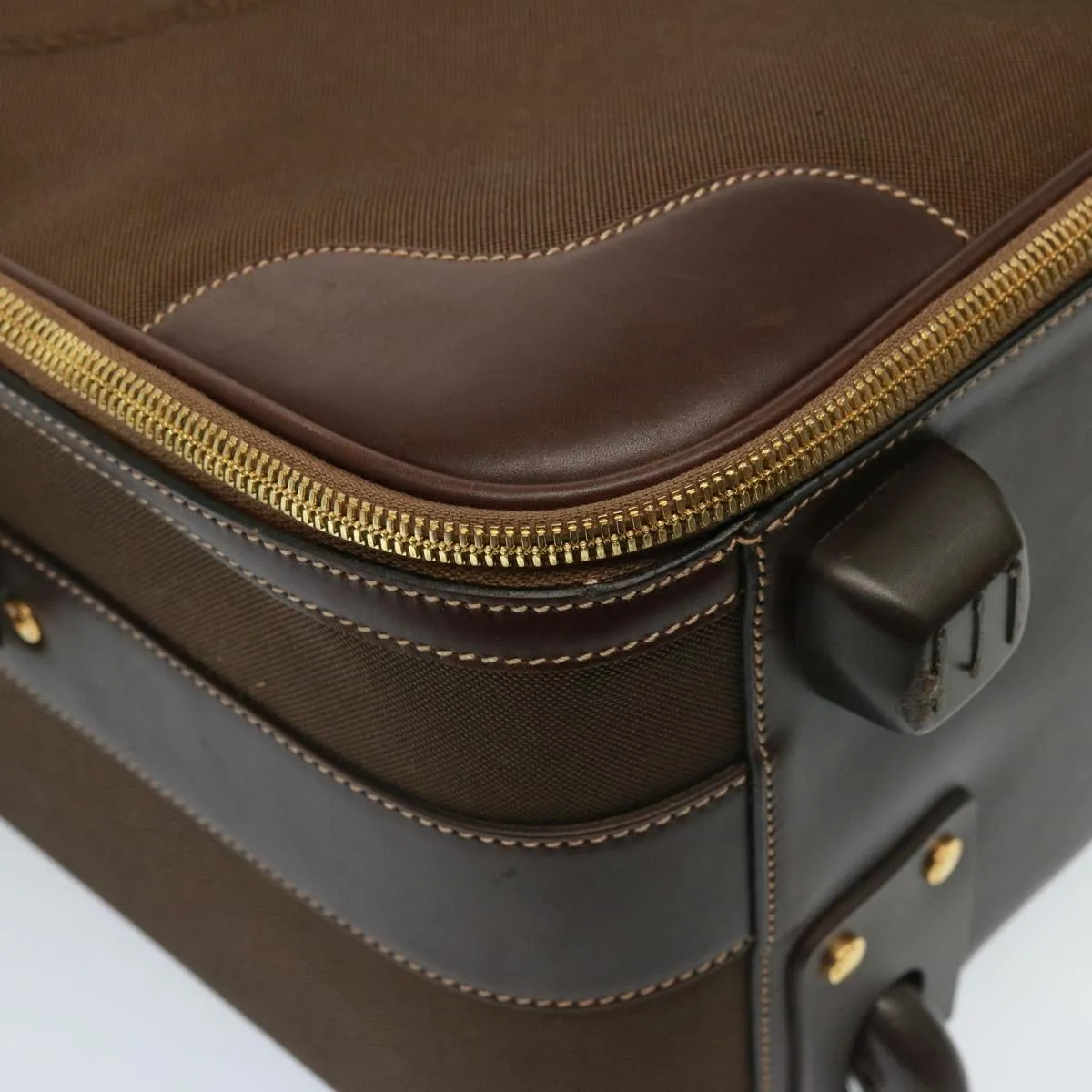 Trendy Inspired Prada Suitcase Canvas Brown Auth Mr228