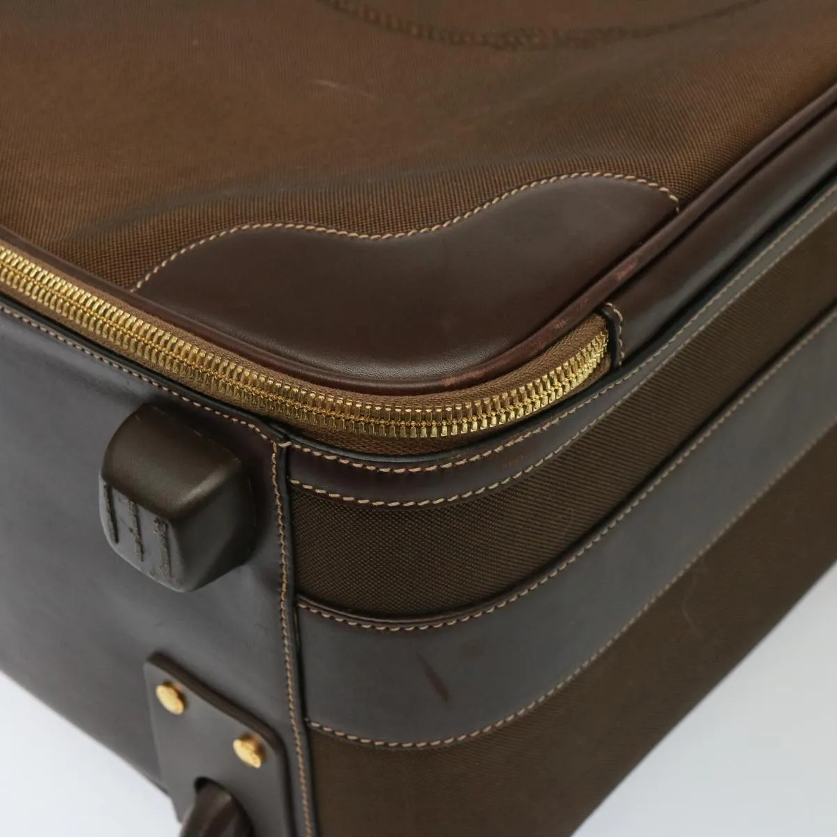 Trendy Inspired Prada Suitcase Canvas Brown Auth Mr228