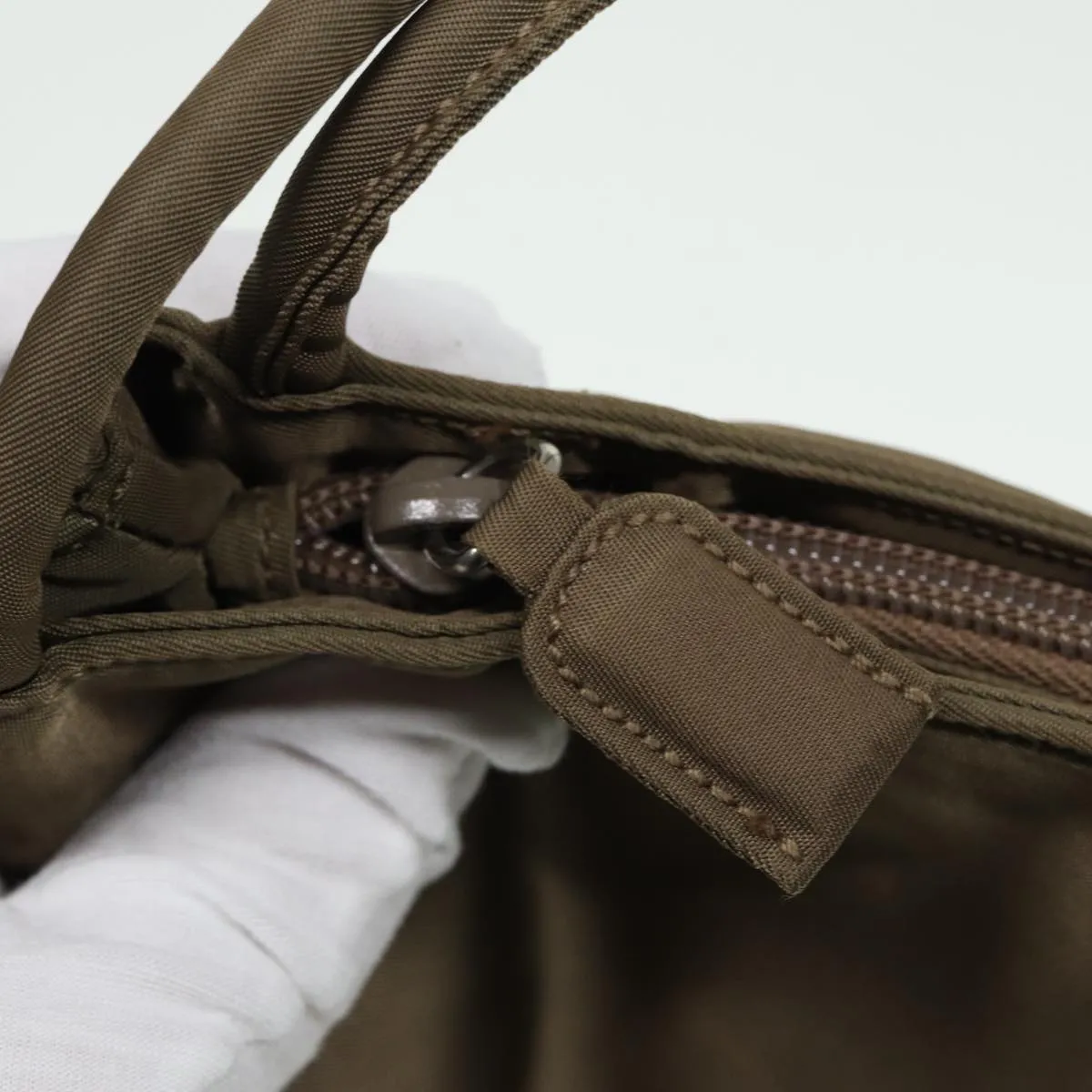 Trendy Inspired Prada Tote Bag Nylon Brown Auth 78260