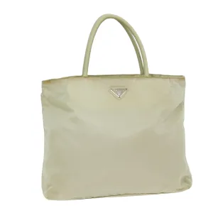 Trendy Inspired Prada Tote Bag Nylon Cream Auth 76177