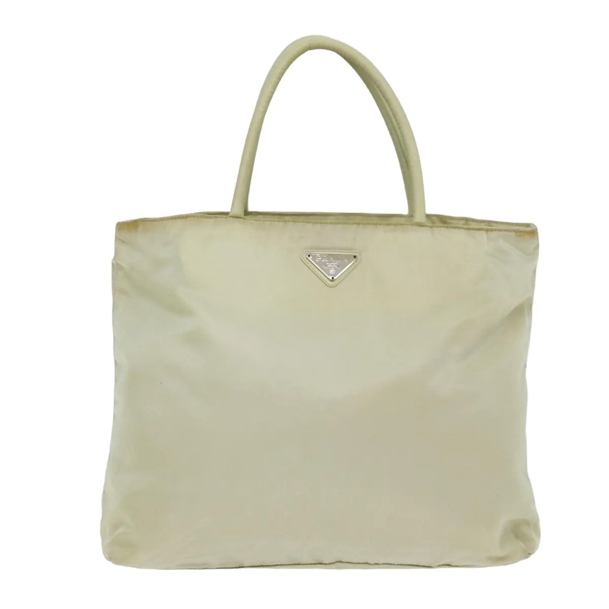 Trendy Inspired Prada Tote Bag Nylon Cream Auth 76177